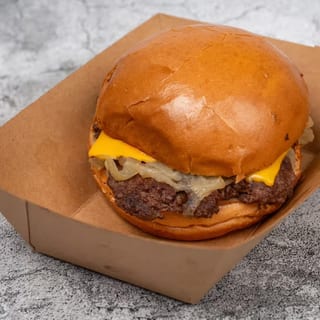 Smash Stache Cheeseburger